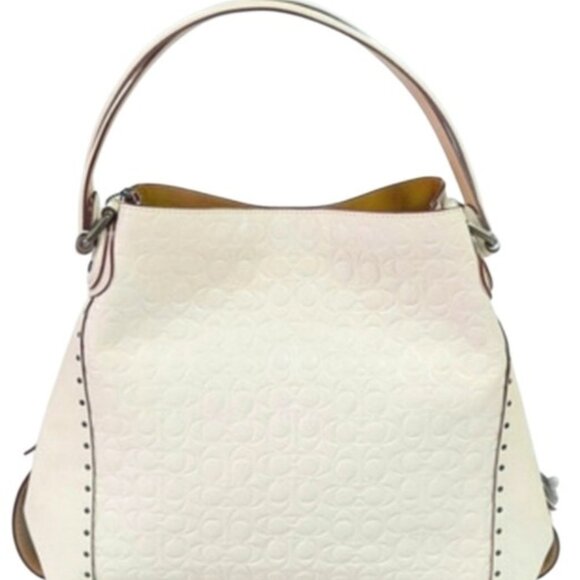 Coach Handbags - Stunning COACH EDIE Enbossed and Rivets Shoulder Bag